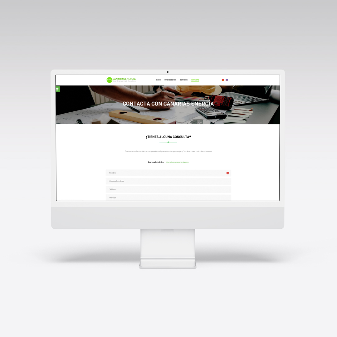 Web para Canarias Energía - Agarimo Comunicación