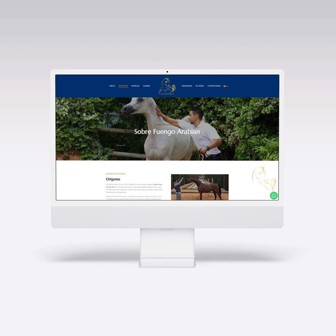 Web para Fuengo Arabian - Agarimo Comunicación