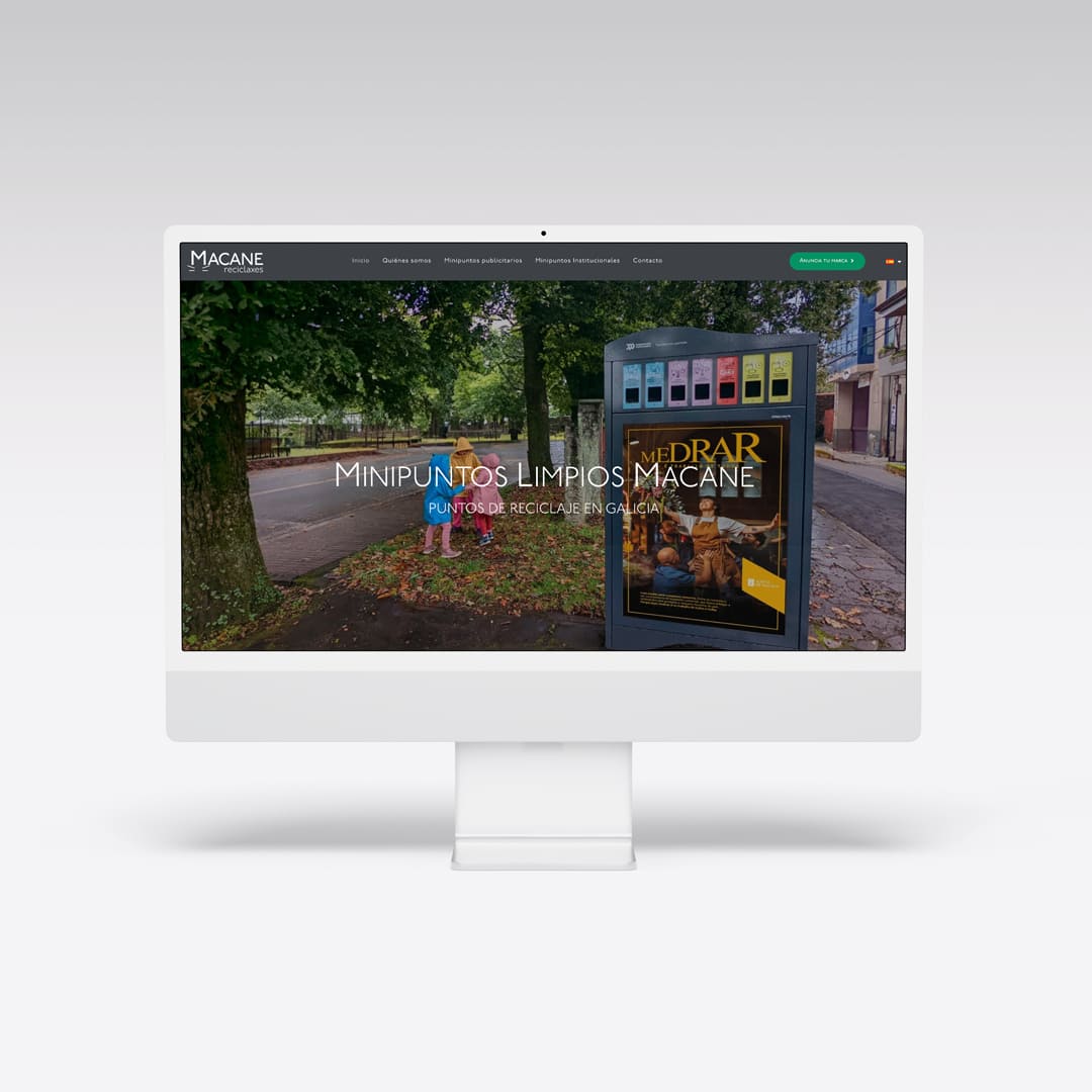 Web para Macane Reciclaxes - Agarimo Comunicación